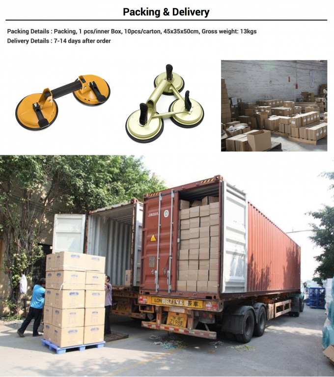 Heavy Duty 8 Inch Glass Lifting Suction Cups With Abs Handle
