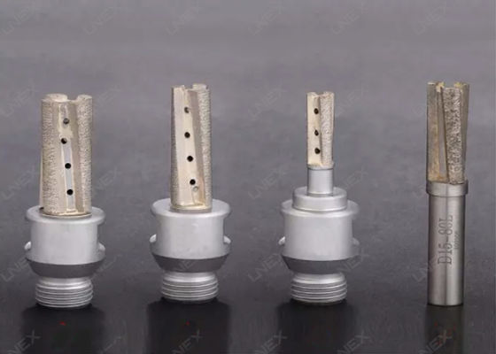 CNC Glass Milling Tools Carbide End Router bits For Glass Sintered Stone Customized