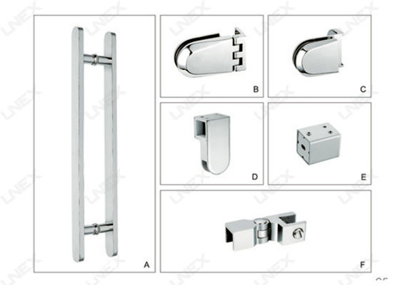 304sus Glass Door Hardware black silver 1000mm 12mm