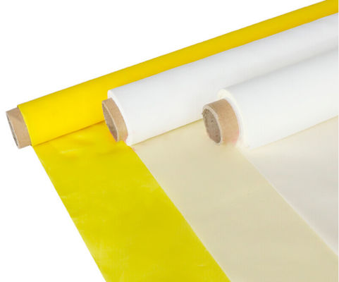 365 Micron White Yellow Polyester Silk Screen Printing Mesh  136cm