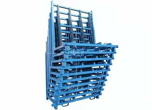L Shape Metal Glass Storage Racks Transport For Glass Processing