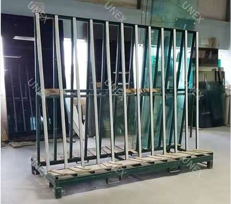 Customized Connection A Type Glass Frame Rack With Forklift Truck
