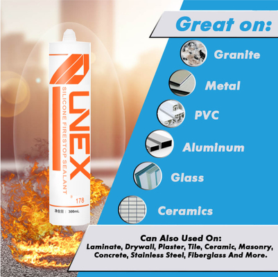 adhesives &amp; sealants rtv high temperature fire rated china silicone glue fireproof firestop silicon sealant