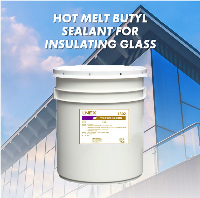 1302 7kg Insulating Glass Sealant Black Single Component Hot Melt Butyl Glue Adhes Butyl